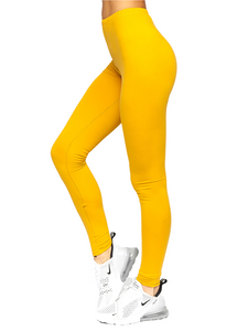 Camelowe legginsy damskie Denley YW01050