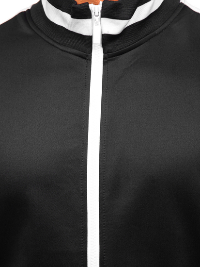 Czarny dres męski Denley 8C99