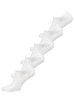 Białe skarpetki stopki męskie Denley NQ021-5P 5 PACK