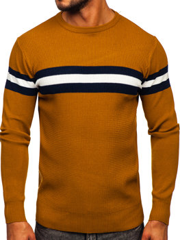 Camelowy sweter męski Denley H2113