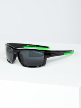 Czarno-zielone okulary przeciwsłoneczne Denley MIAMI7
