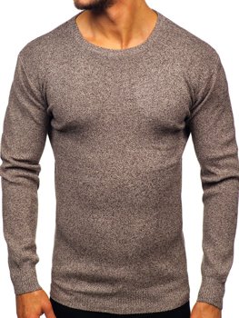 Sweter męski brązowy Denley 8529