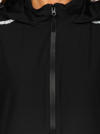 Czarna sportowa kurtka damska przejściowa Denley HM095