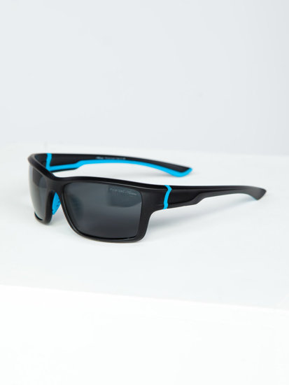 Czarno-niebieskie okulary przeciwsłoneczne Denley MIAMI6