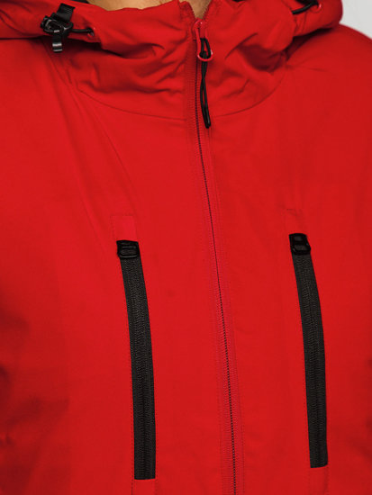 Czerwona kurtka zimowa damska sportowa Denley HH012A