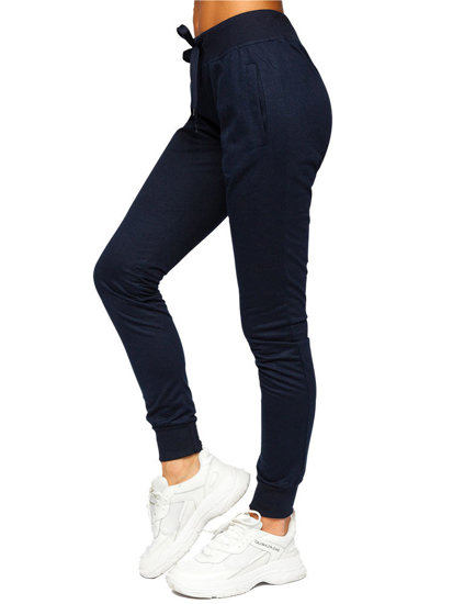 Granatowe spodnie dresowe damskie Denley CK-01