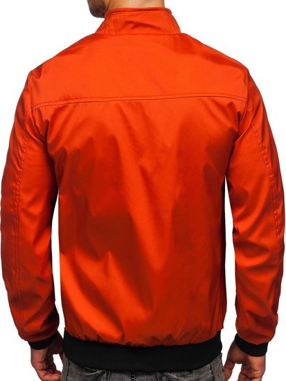 Pomarańczowa przejściowa kurtka męska Denley 6782