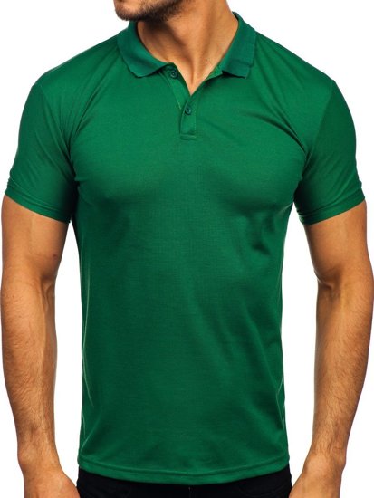 Zielona koszulka polo męska Denley GD02