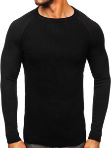 Czarny sweter męski Denley 1009